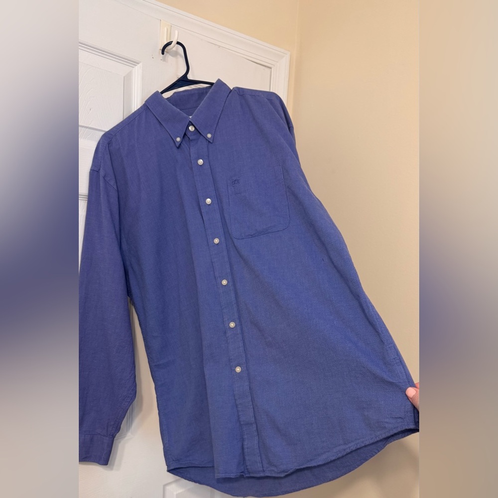 Cutter & Buck long sleeve button down in Blue Size XXL